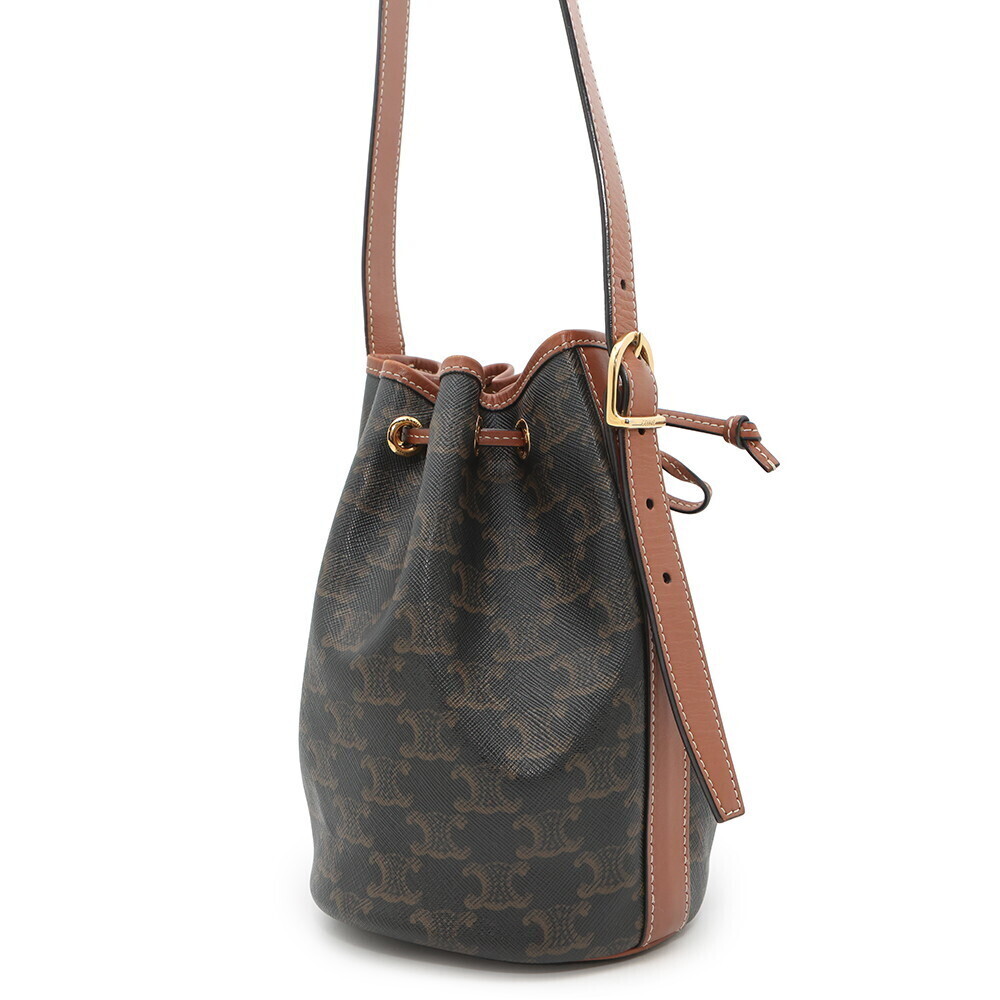 Celine Drawstring Shoulder Bag Triomphe - Picture 2 of 11